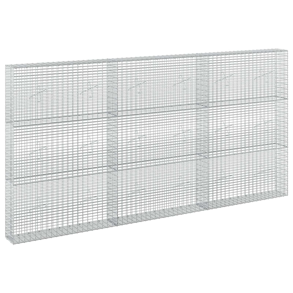 Gabion s žicom debljine 3,5 mm i mrežom 5x2,5 cm 300x20x150 cm