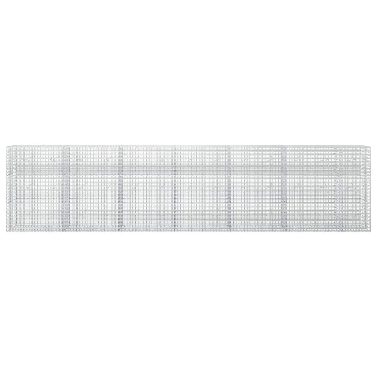 Gabion s žicom debljine 3,5 mm i mrežom 5x2,5 cm 650x20x150 cm