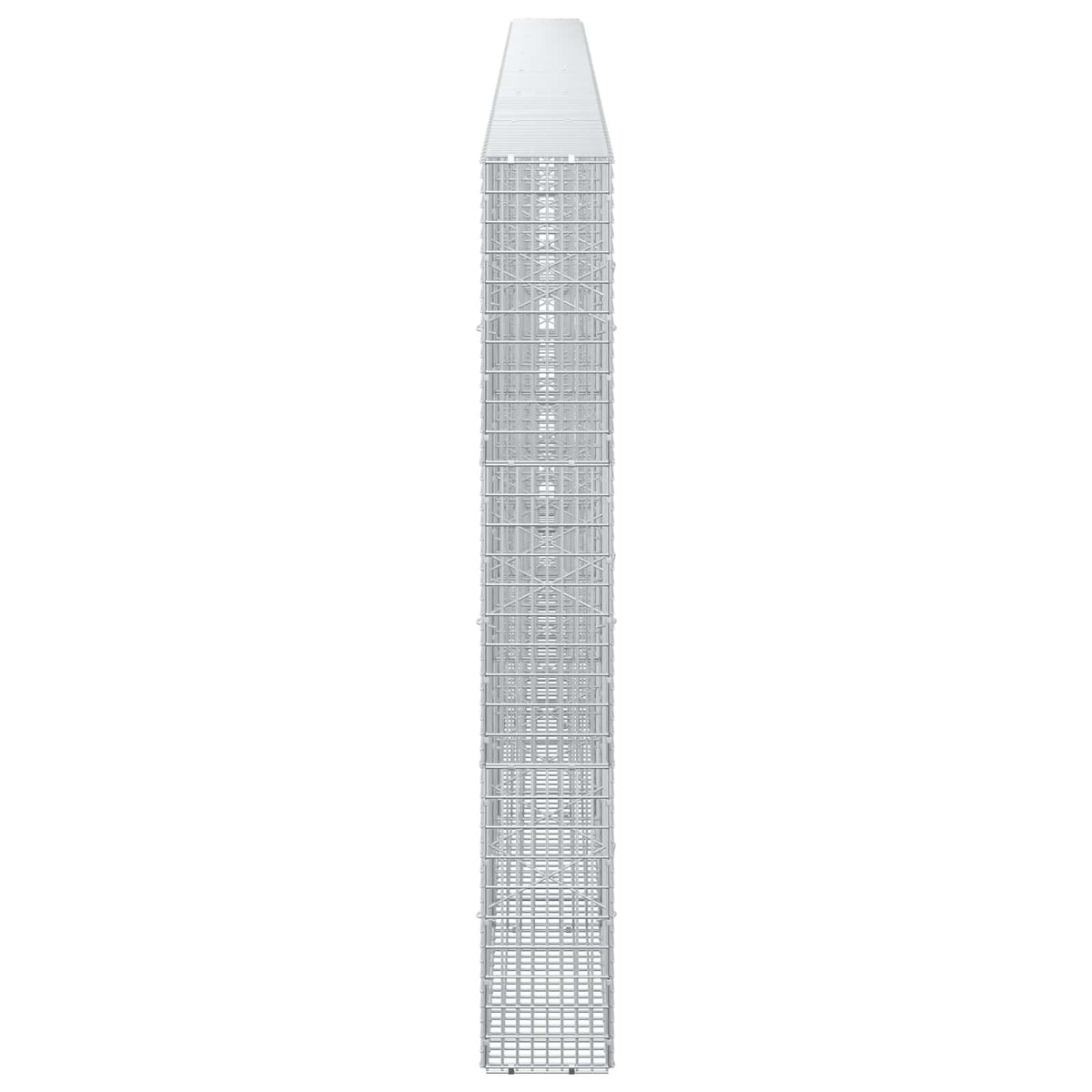 Gabion s žicom debljine 3,5 mm i mrežom 5x2,5 cm 650x20x150 cm