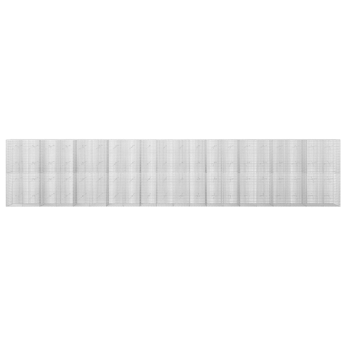 Gabion s žicom debljine 3,5 mm i mrežom 5x2,5 cm 1000x20x200 cm