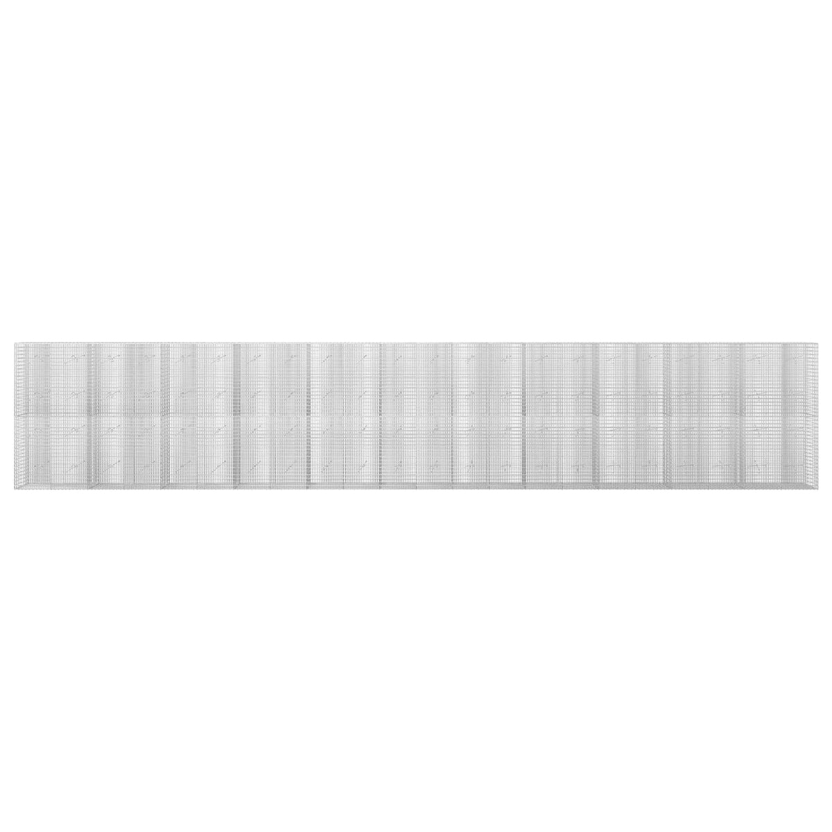 Gabion s žicom debljine 3,5 mm i mrežom 5x2,5 cm 1100x20x200 cm