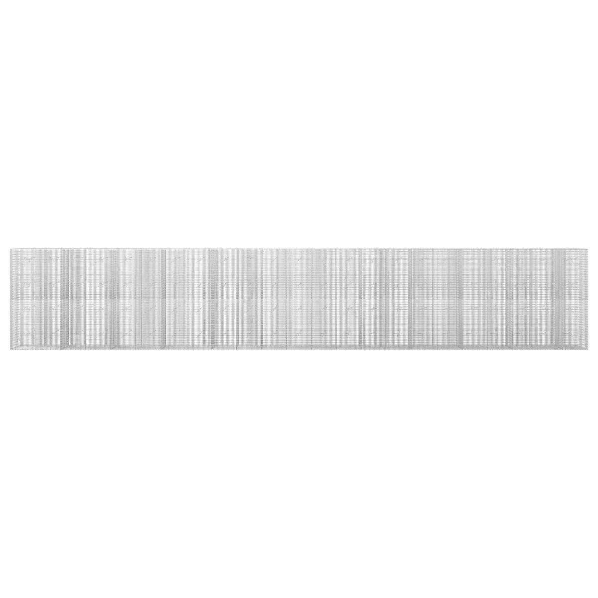 Gabion s žicom debljine 3,5 mm i mrežom 5x2,5 cm 1150x20x200 cm