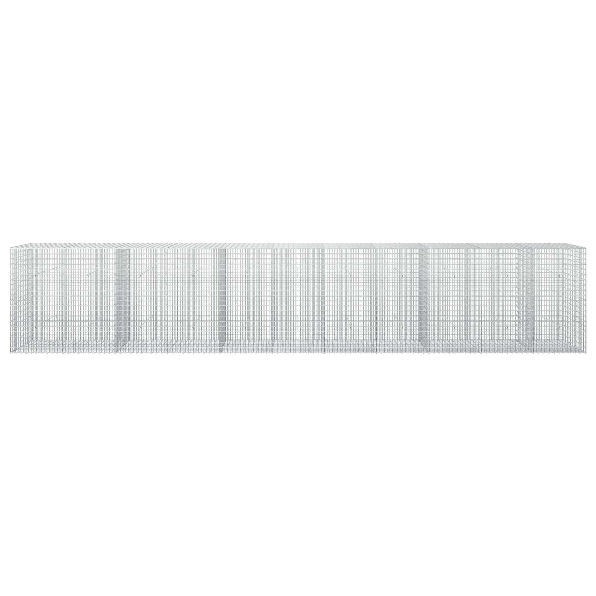 Gabion s žicom debljine 3,5 mm i mrežom 5x2,5 cm 550x30x100 cm