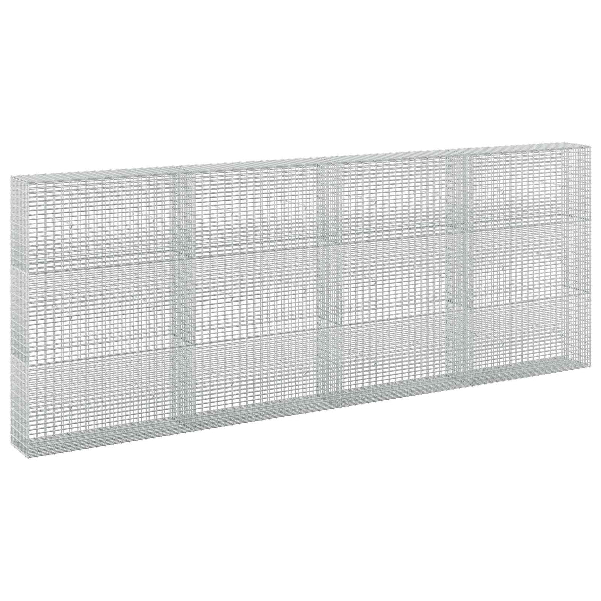 Gabion s žicom debljine 3,5 mm i mrežom 5x2,5 cm 400x30x150 cm