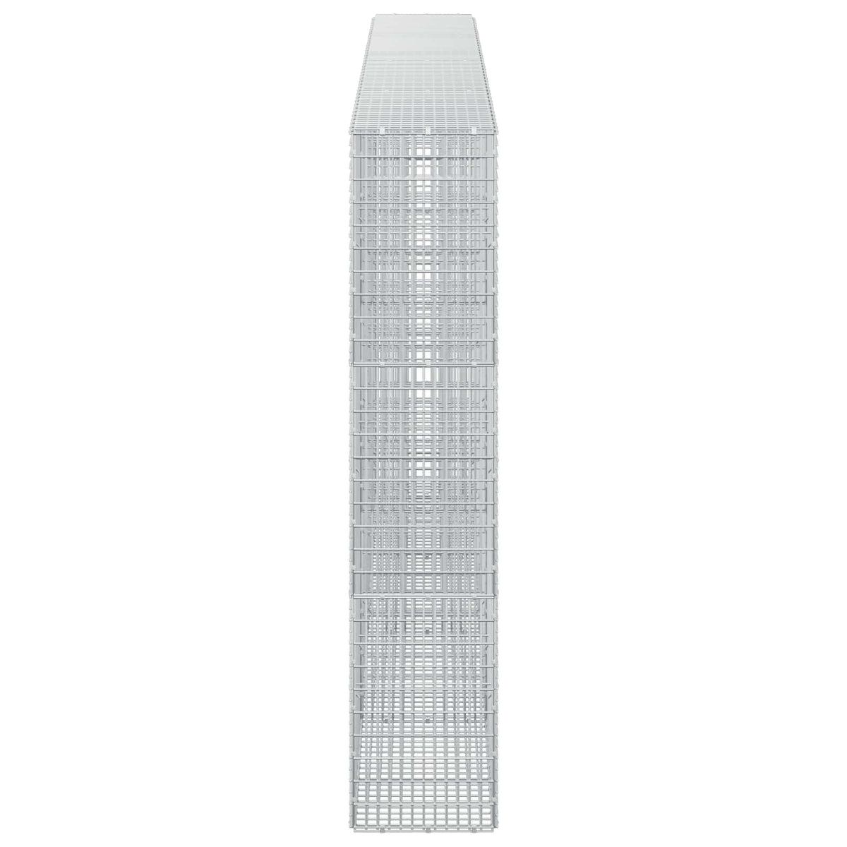 Gabion s žicom debljine 3,5 mm i mrežom 5x2,5 cm 400x30x150 cm