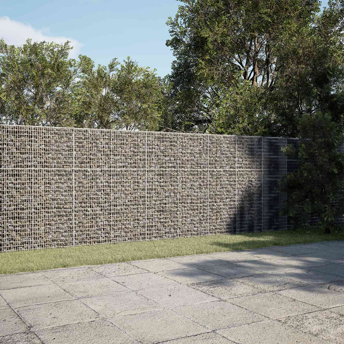 Gabion s žicom debljine 3,5 mm i mrežom 5x2,5 cm 1050x30x150 cm