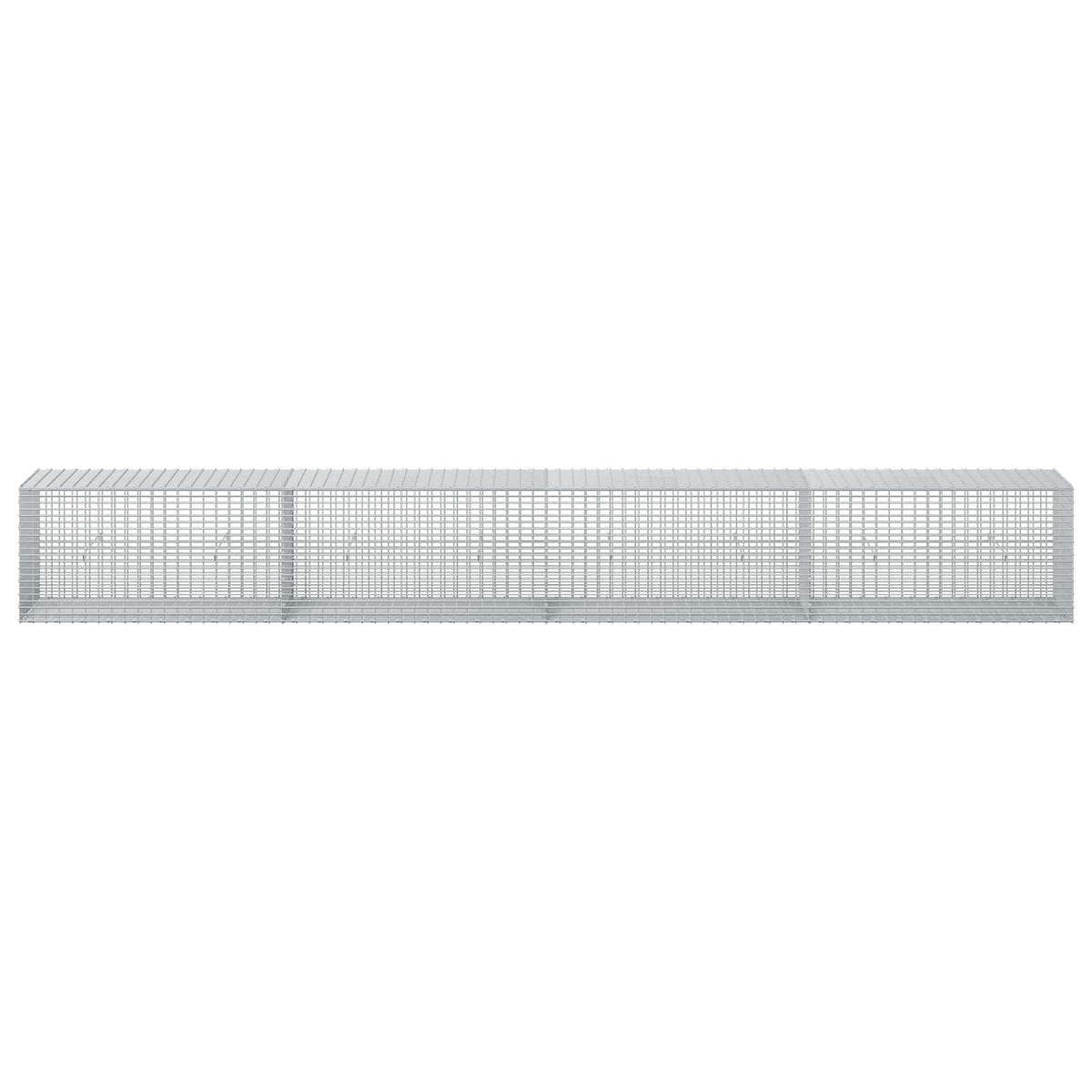 Gabion s žicom debljine 3,5 mm i mrežom 5x2,5 cm 400x50x50 cm