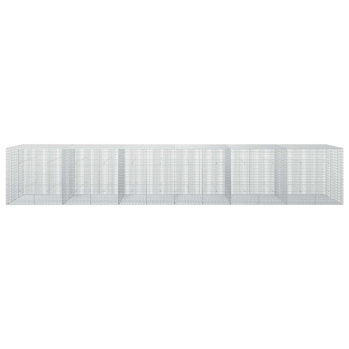 Gabion s žicom debljine 3,5 mm i mrežom 5x2,5 cm 600x50x100 cm
