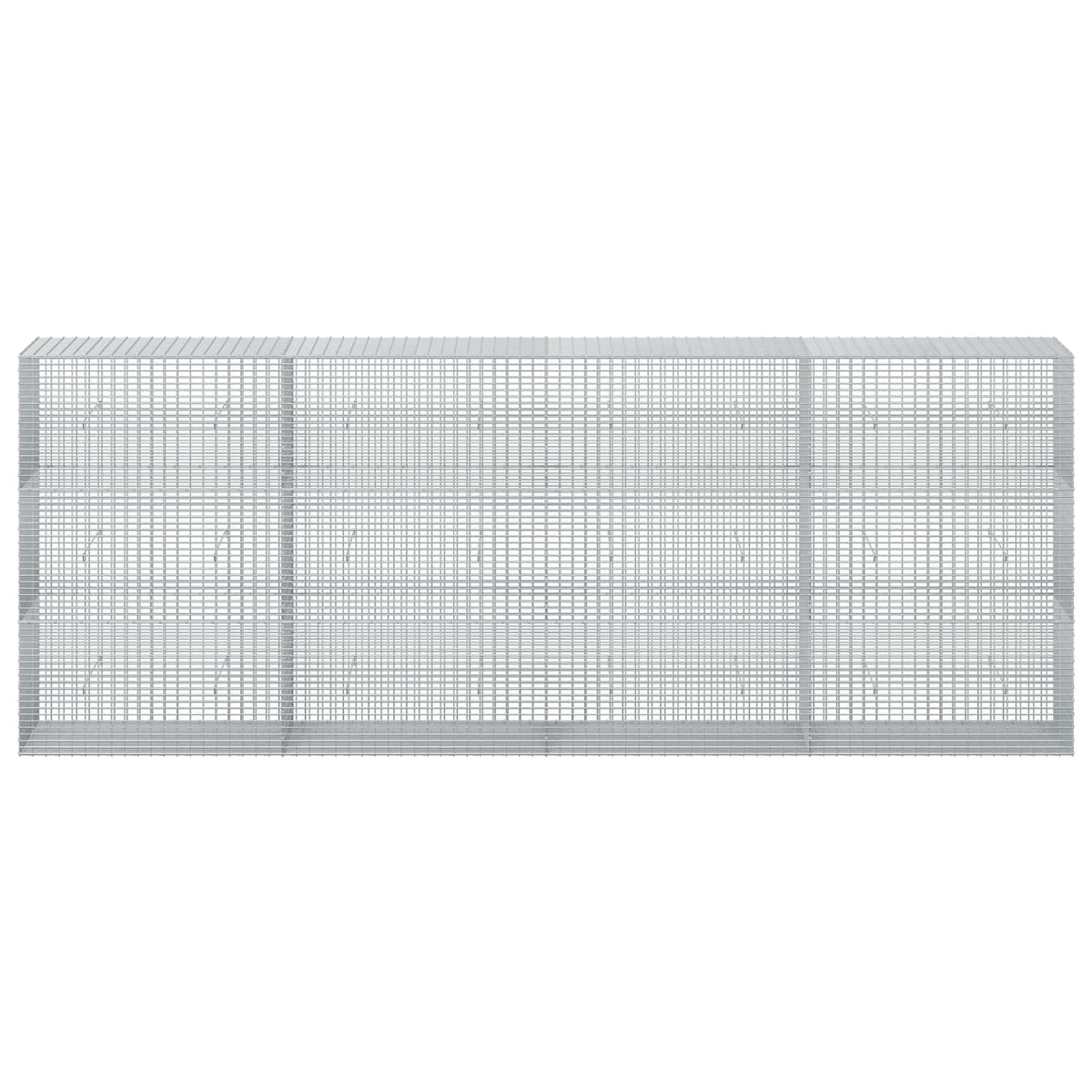 Gabion s žicom debljine 3,5 mm i mrežom 5x2,5 cm 400x50x150 cm