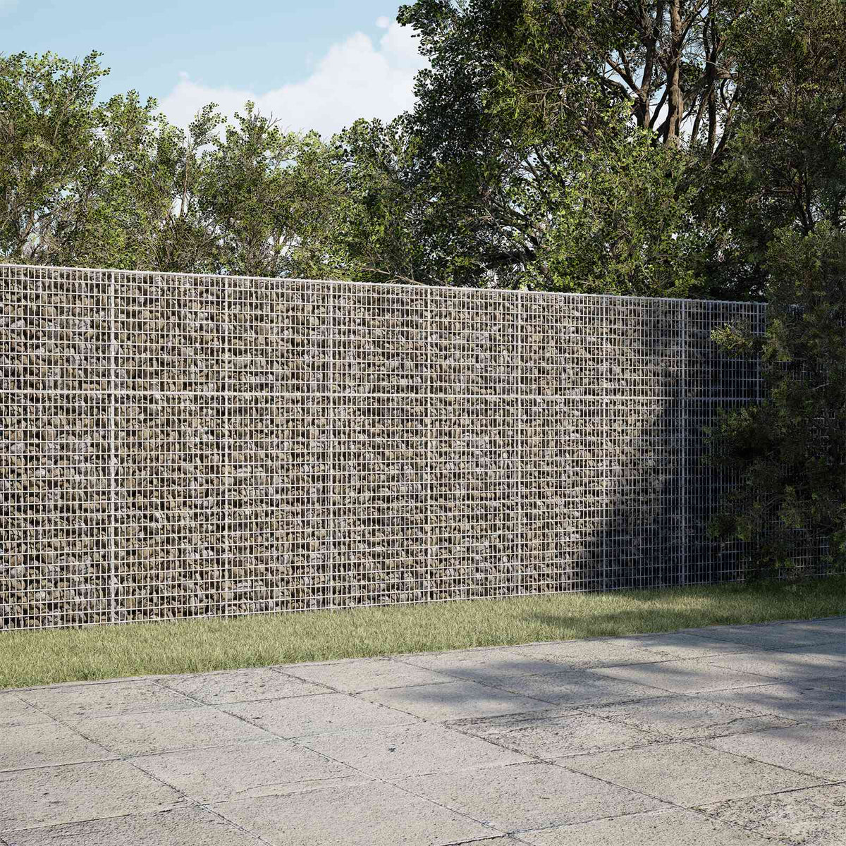 Gabion s žicom debljine 3,5 mm i mrežom 5x2,5 cm 250x100x150 cm