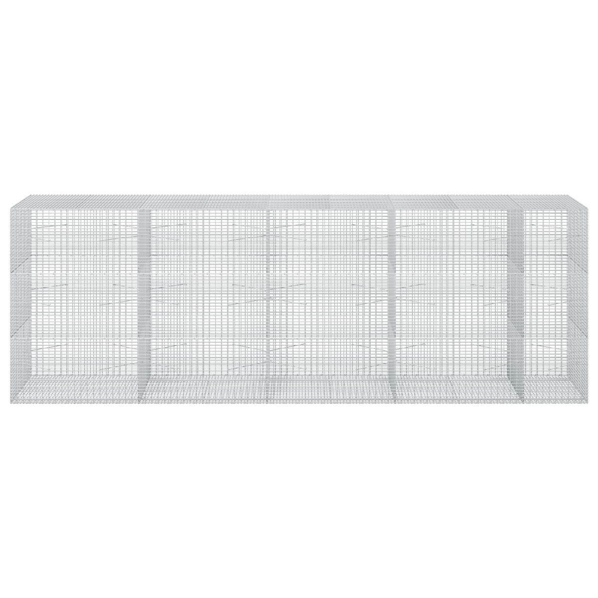 Gabion s žicom debljine 3,5 mm i mrežom 5x2,5 cm 450x100x150 cm