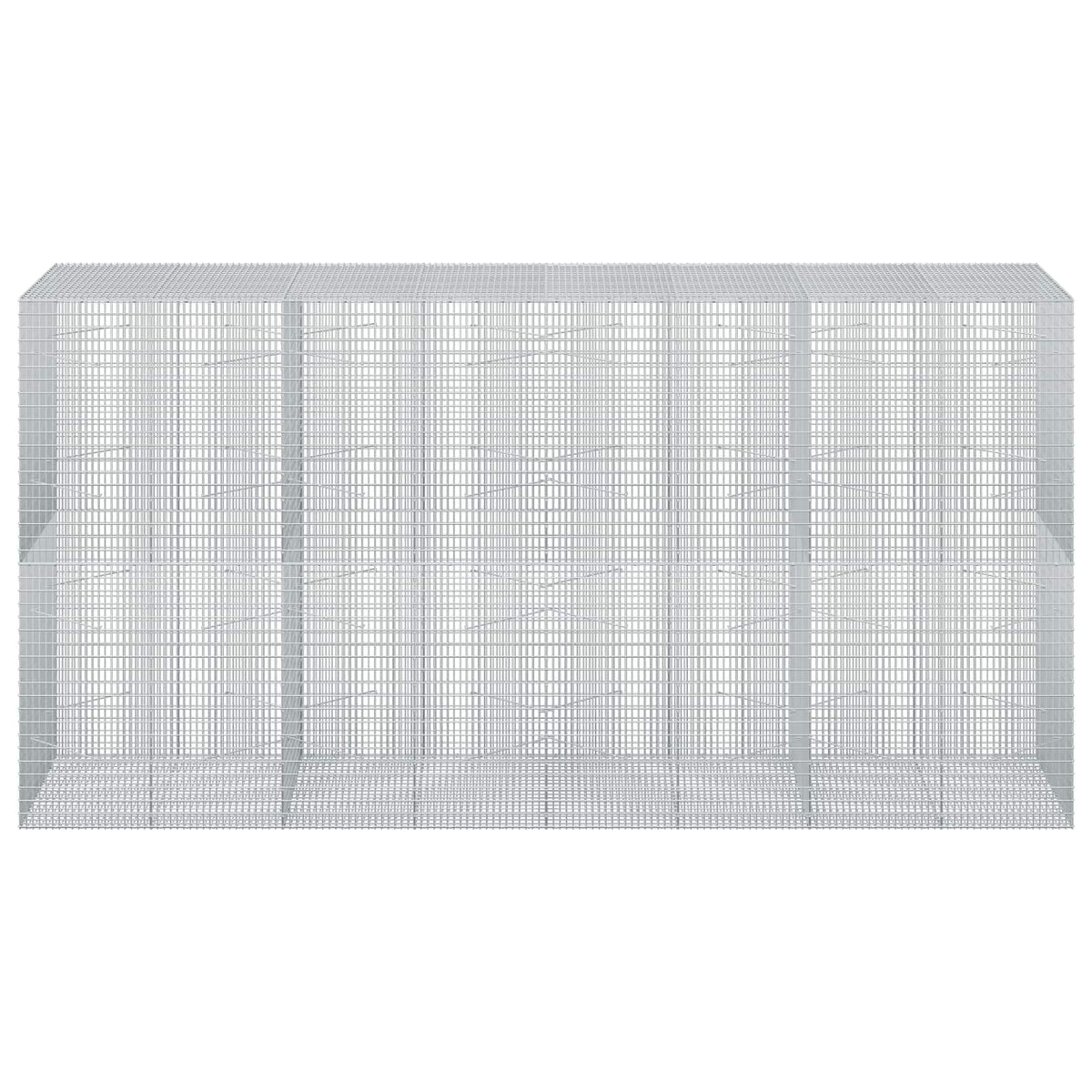 Gabion s žicom debljine 3,5 mm i mrežom 5x2,5 cm 400x100x200 cm