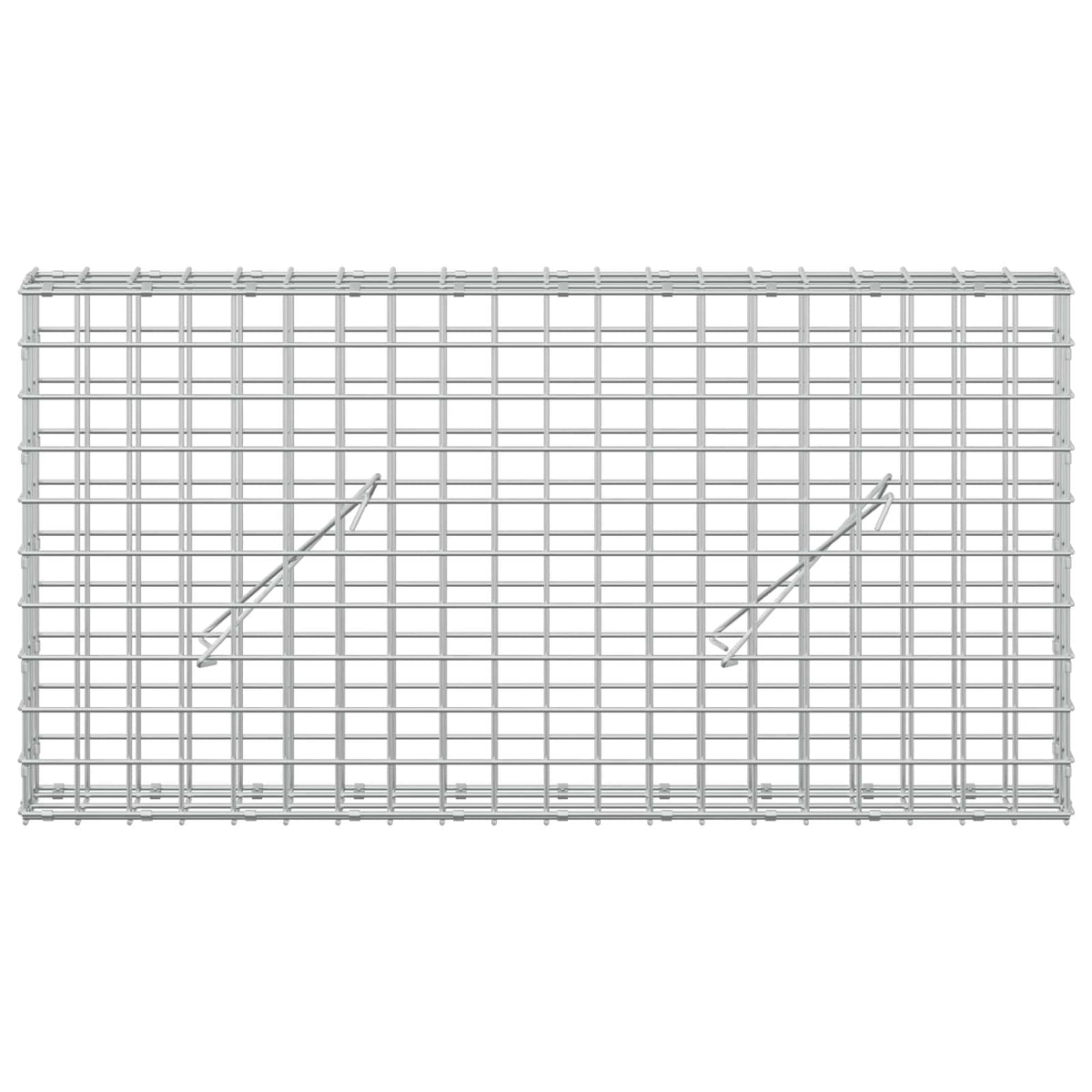 Gabion s žicom debljine 3,5 mm i mrežom 5x5 cm 100x10x50 cm