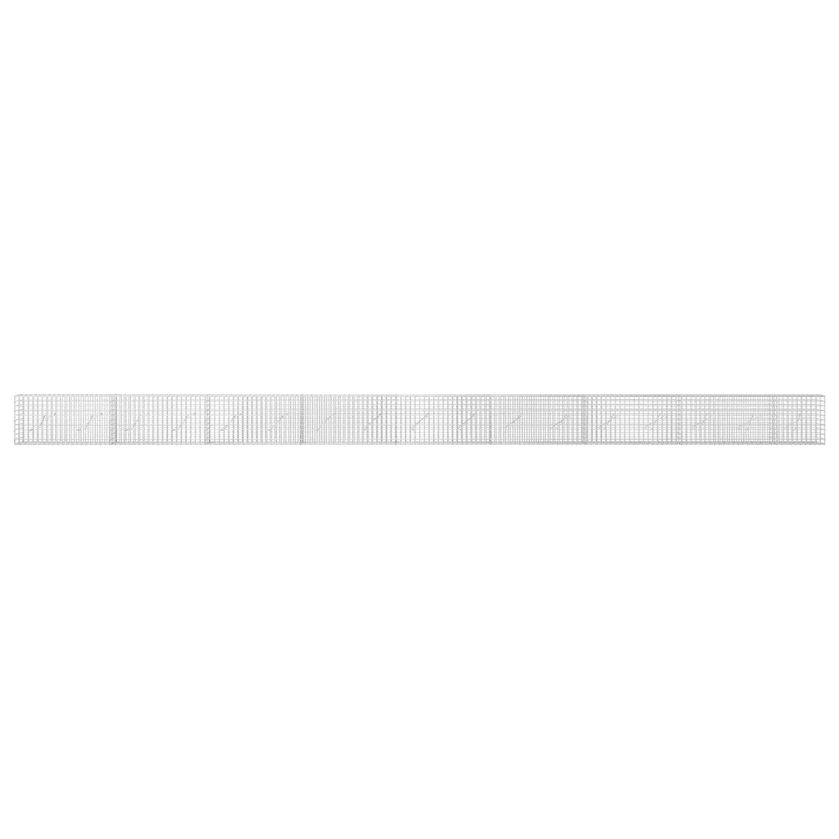 Gabion s žicom debljine 3,5 mm i mrežom 5x5 cm 850x10x50 cm
