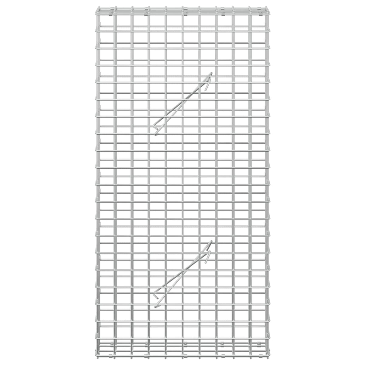 Gabion s žicom debljine 3,5 mm i mrežom 5x5 cm 50x10x100 cm