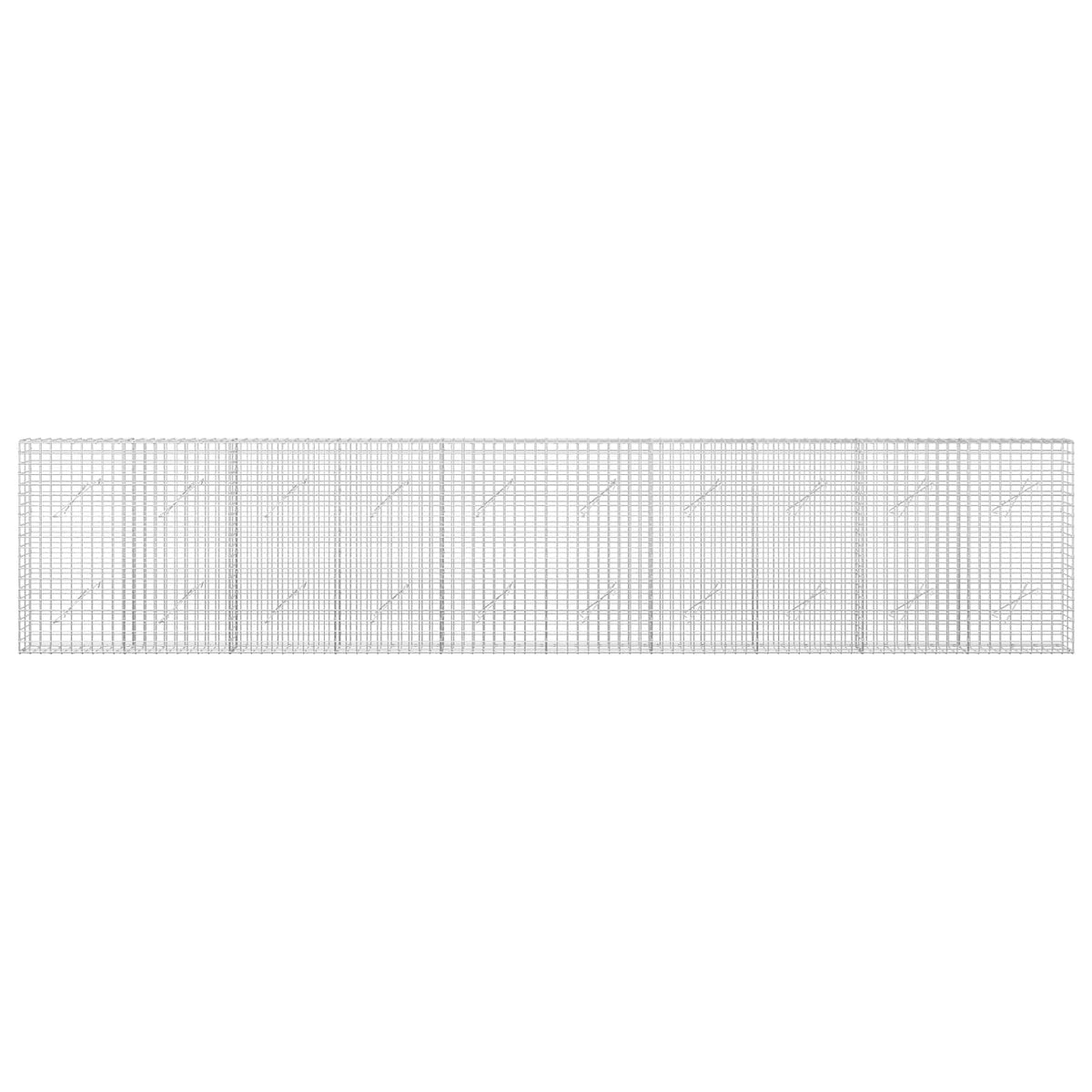 Gabion s žicom debljine 3,5 mm i mrežom 5x5 cm 500x10x100 cm
