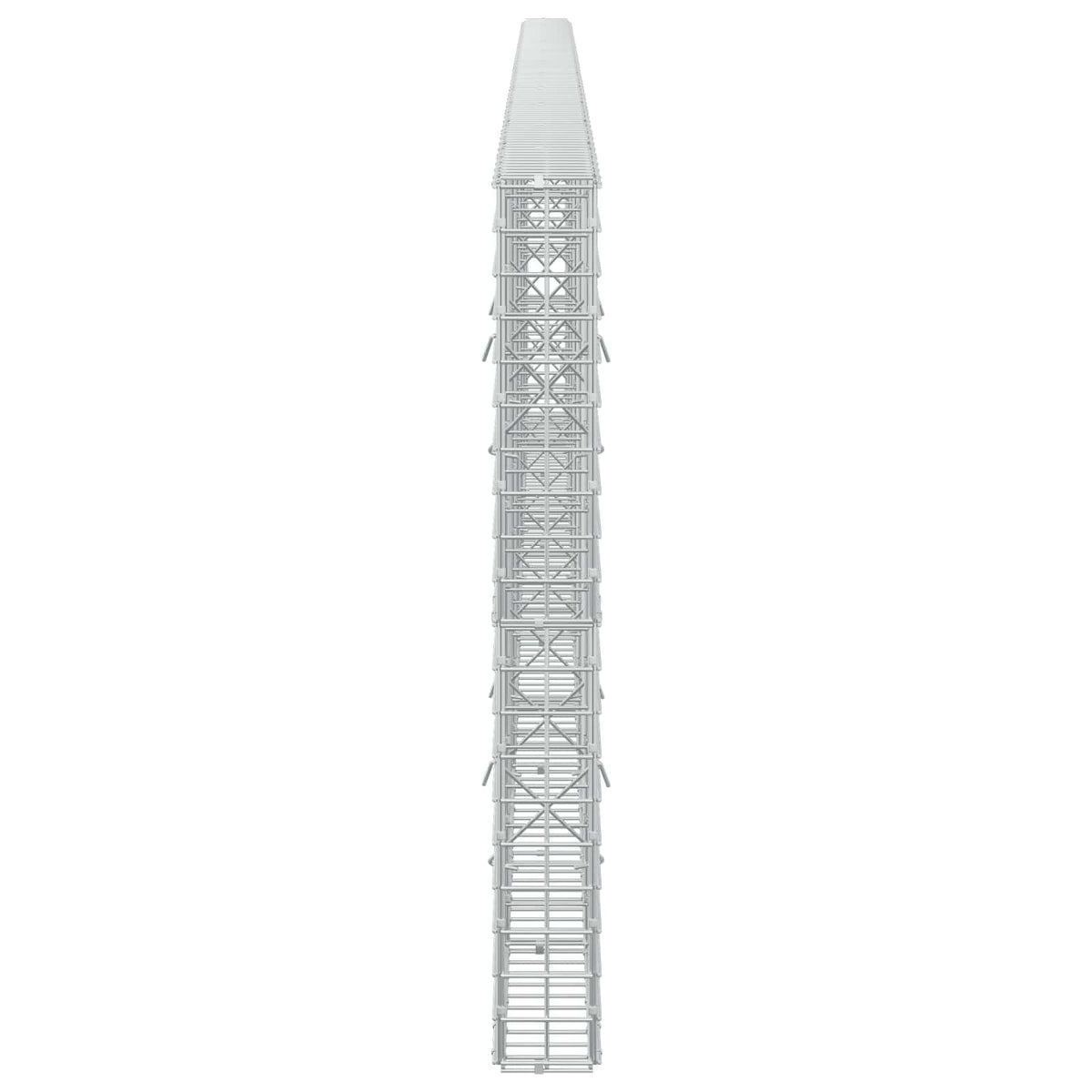 Gabion s žicom debljine 3,5 mm i mrežom 5x5 cm 550x10x100 cm