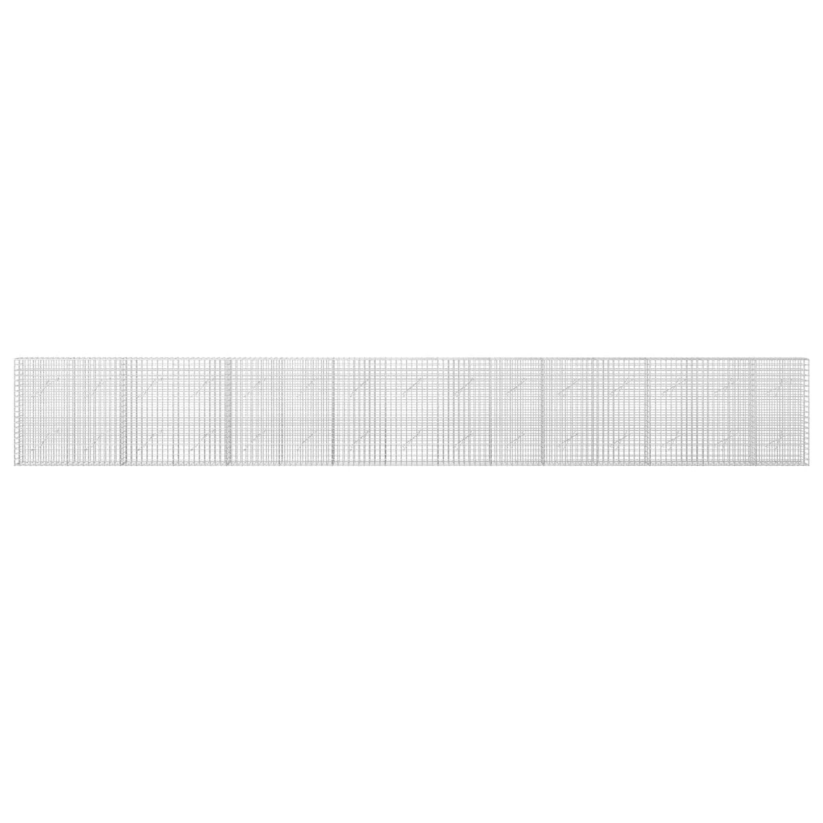 Gabion s žicom debljine 3,5 mm i mrežom 5x5 cm 750x10x100 cm