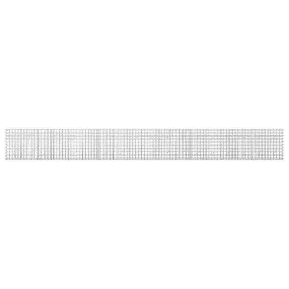 Gabion s žicom debljine 3,5 mm i mrežom 5x5 cm 900x10x100 cm