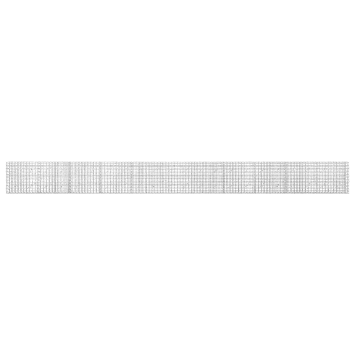 Gabion s žicom debljine 3,5 mm i mrežom 5x5 cm 1100x10x100 cm