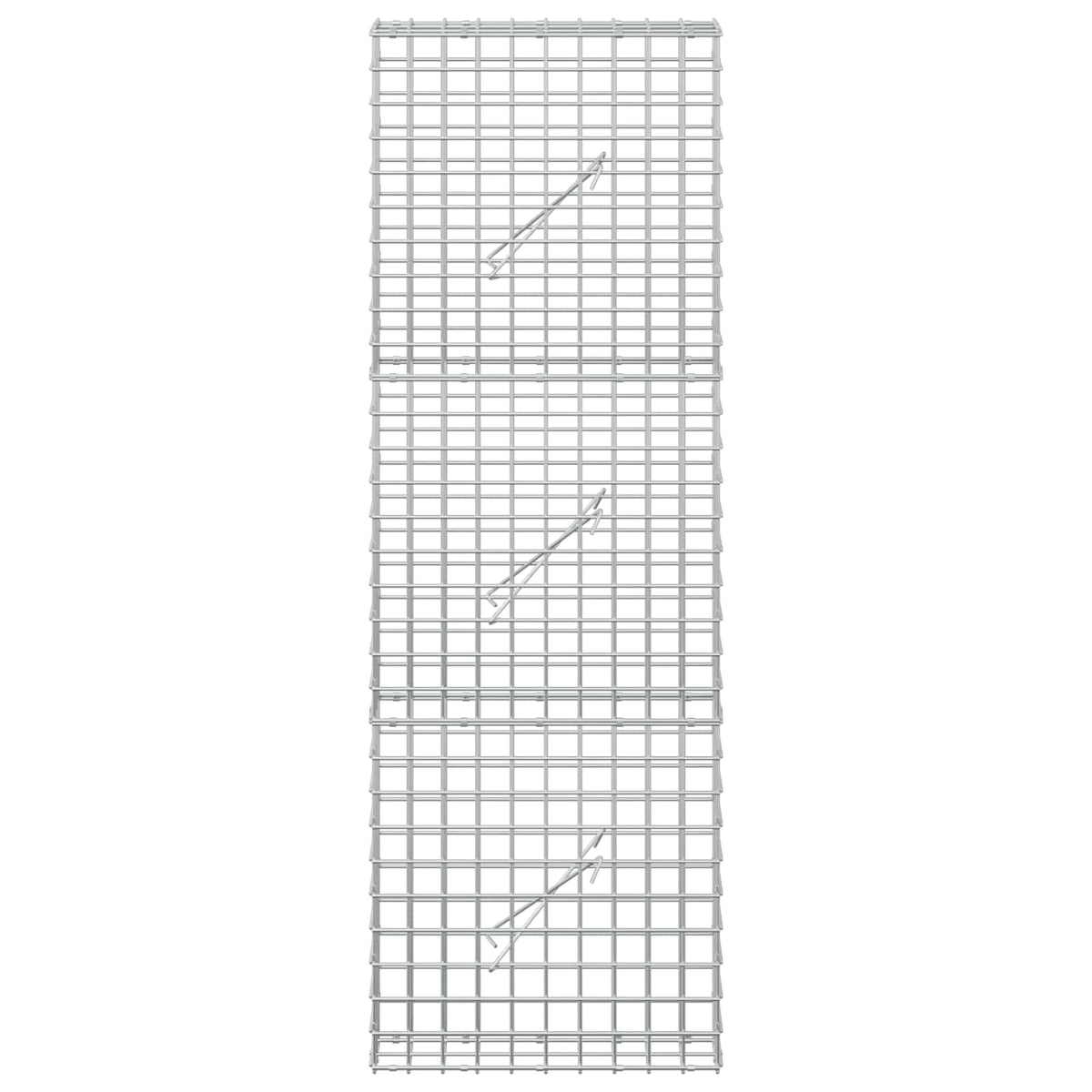 Gabion s žicom debljine 3,5 mm i mrežom 5x5 cm 50x10x150 cm