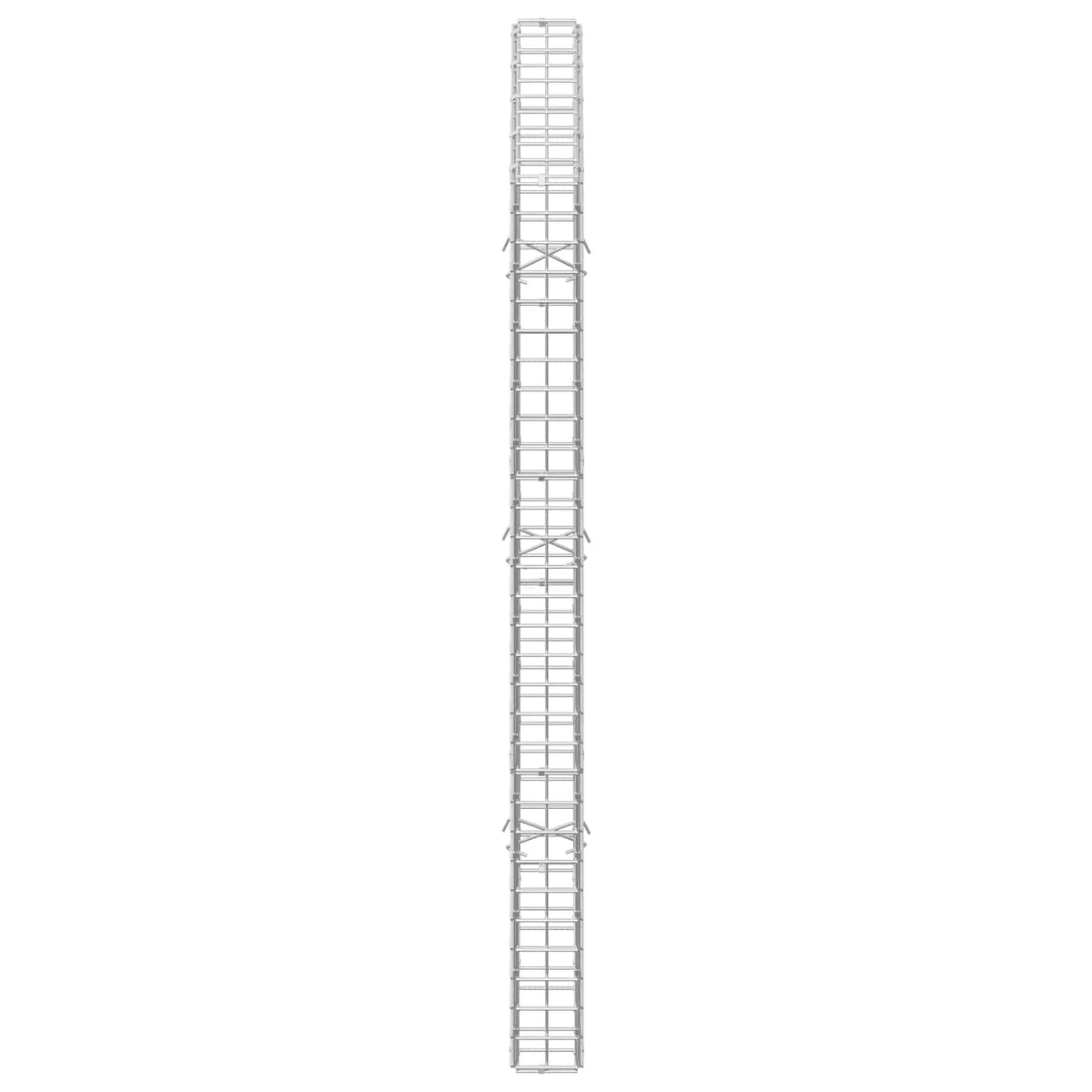 Gabion s žicom debljine 3,5 mm i mrežom 5x5 cm 50x10x150 cm