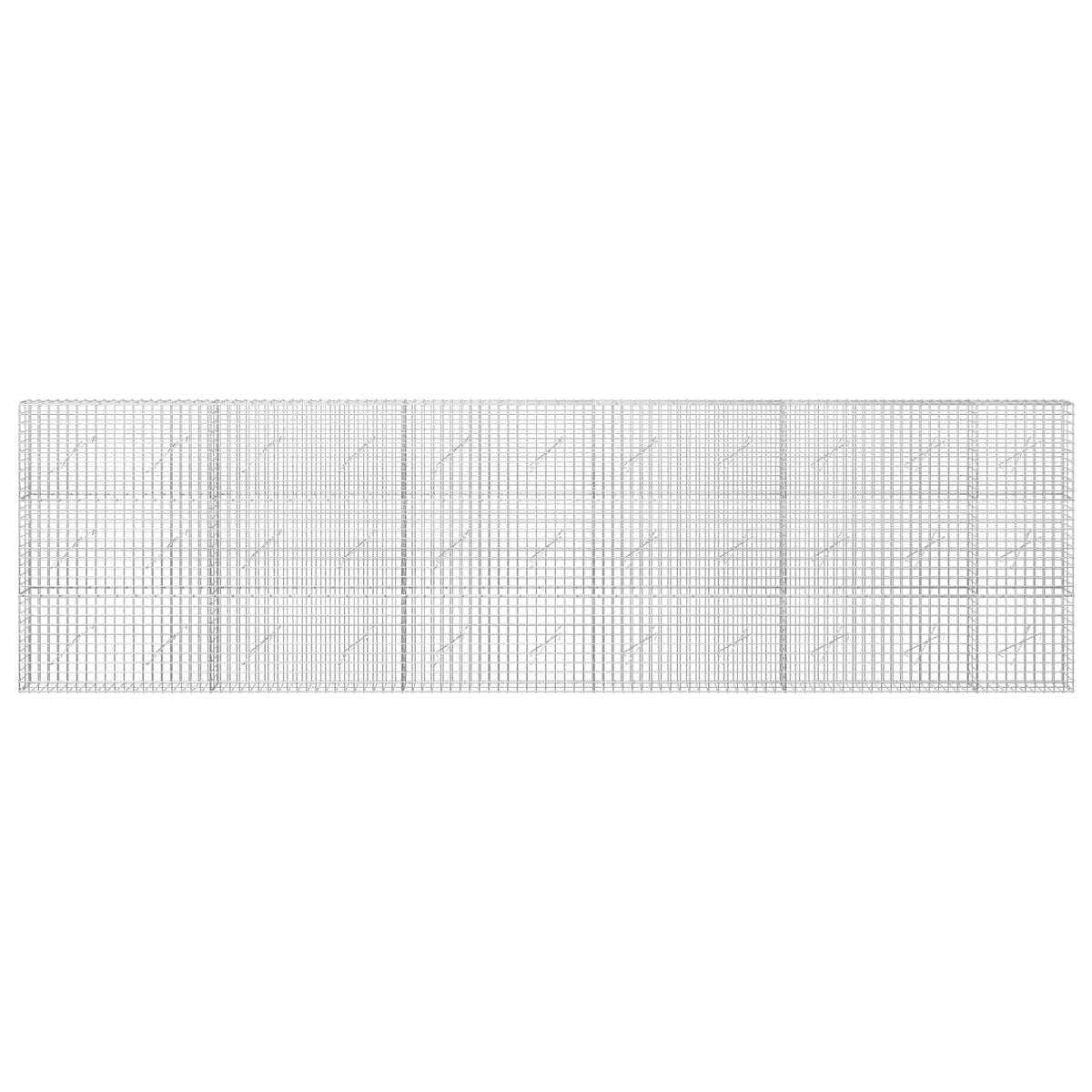Gabion s žicom debljine 3,5 mm i mrežom 5x5 cm 550x10x150 cm