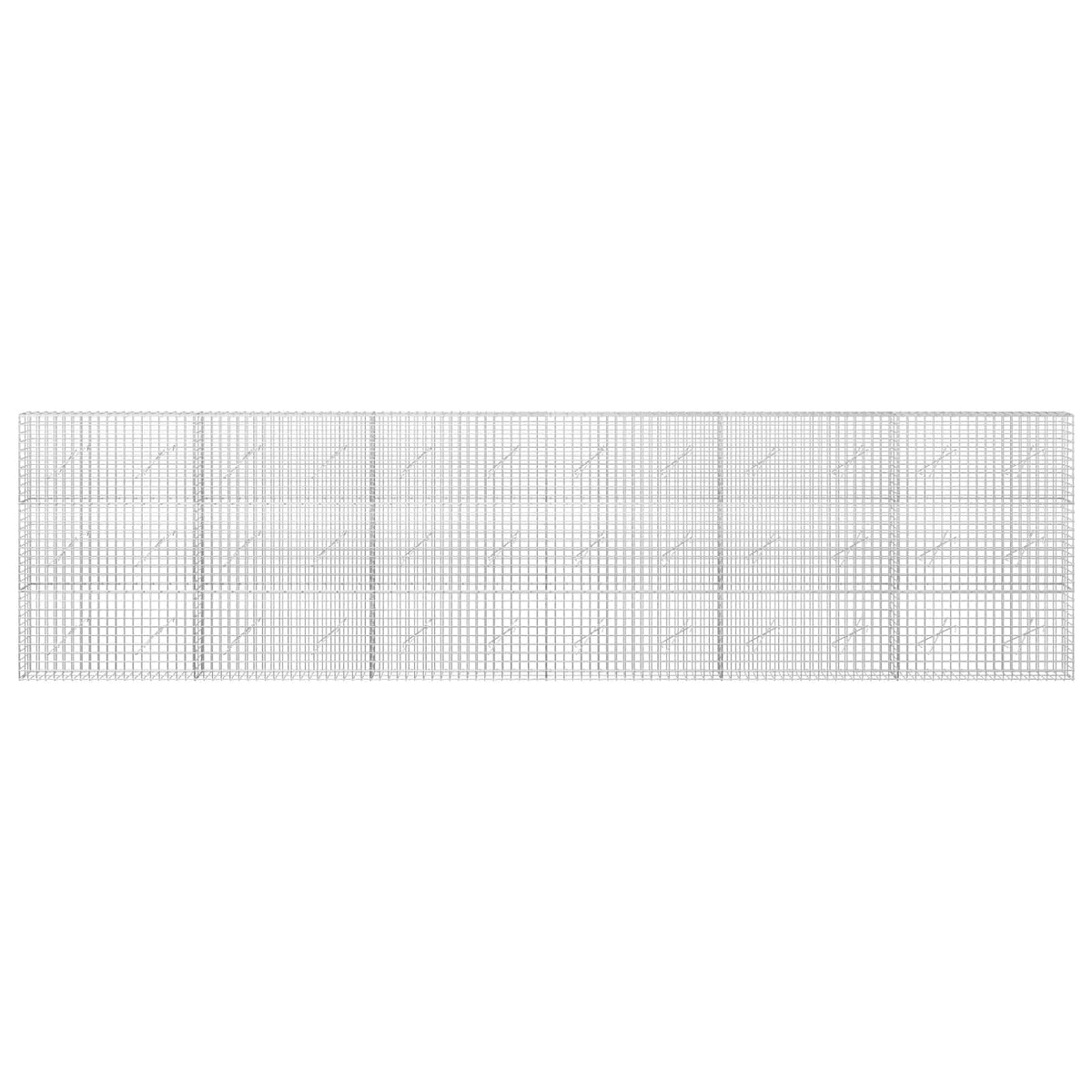 Gabion s žicom debljine 3,5 mm i mrežom 5x5 cm 600x10x150 cm
