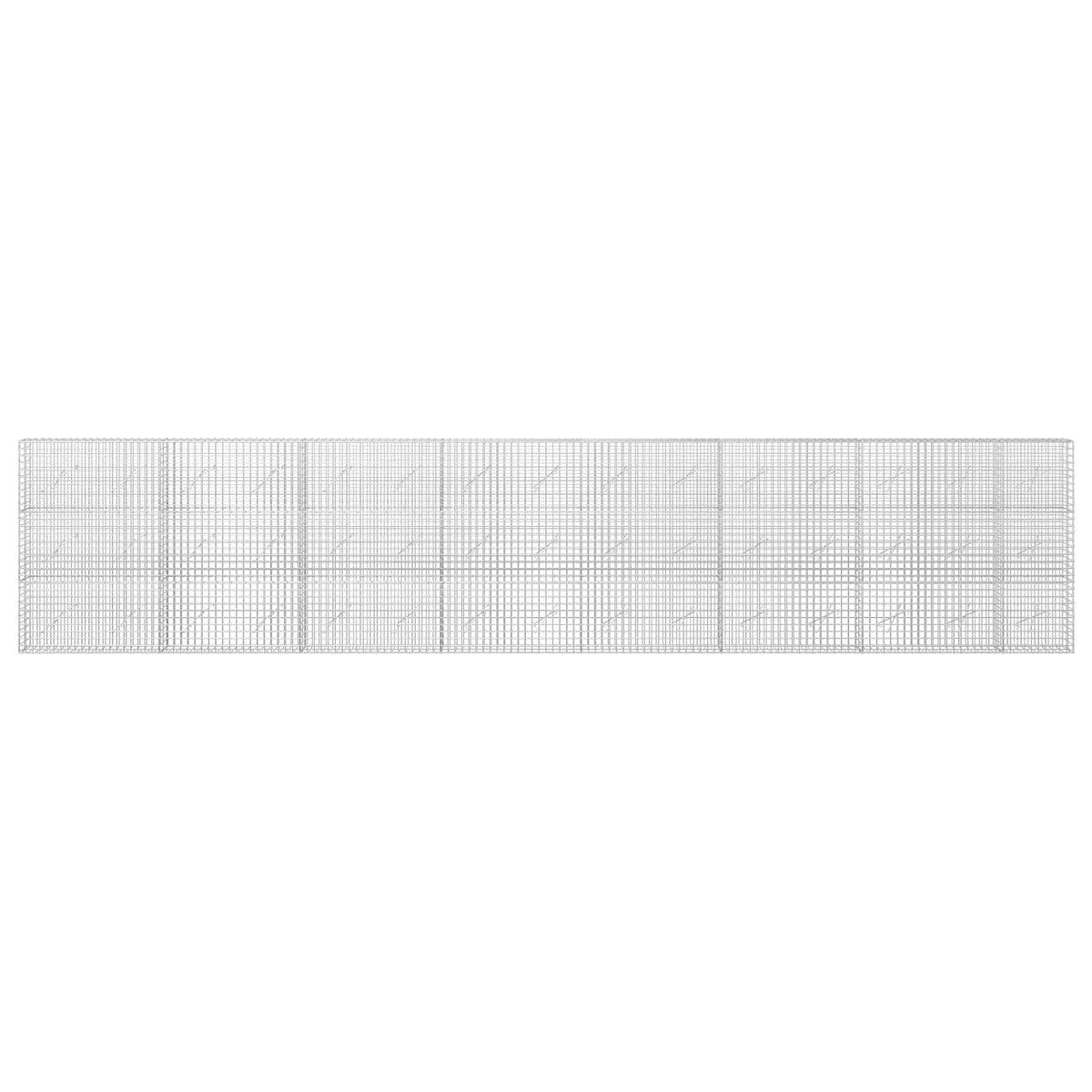 Gabion s žicom debljine 3,5 mm i mrežom 5x5 cm 750x10x150 cm