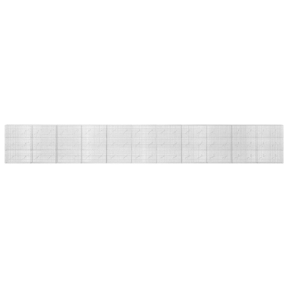 Gabion s žicom debljine 3,5 mm i mrežom 5x5 cm 1100x10x150 cm