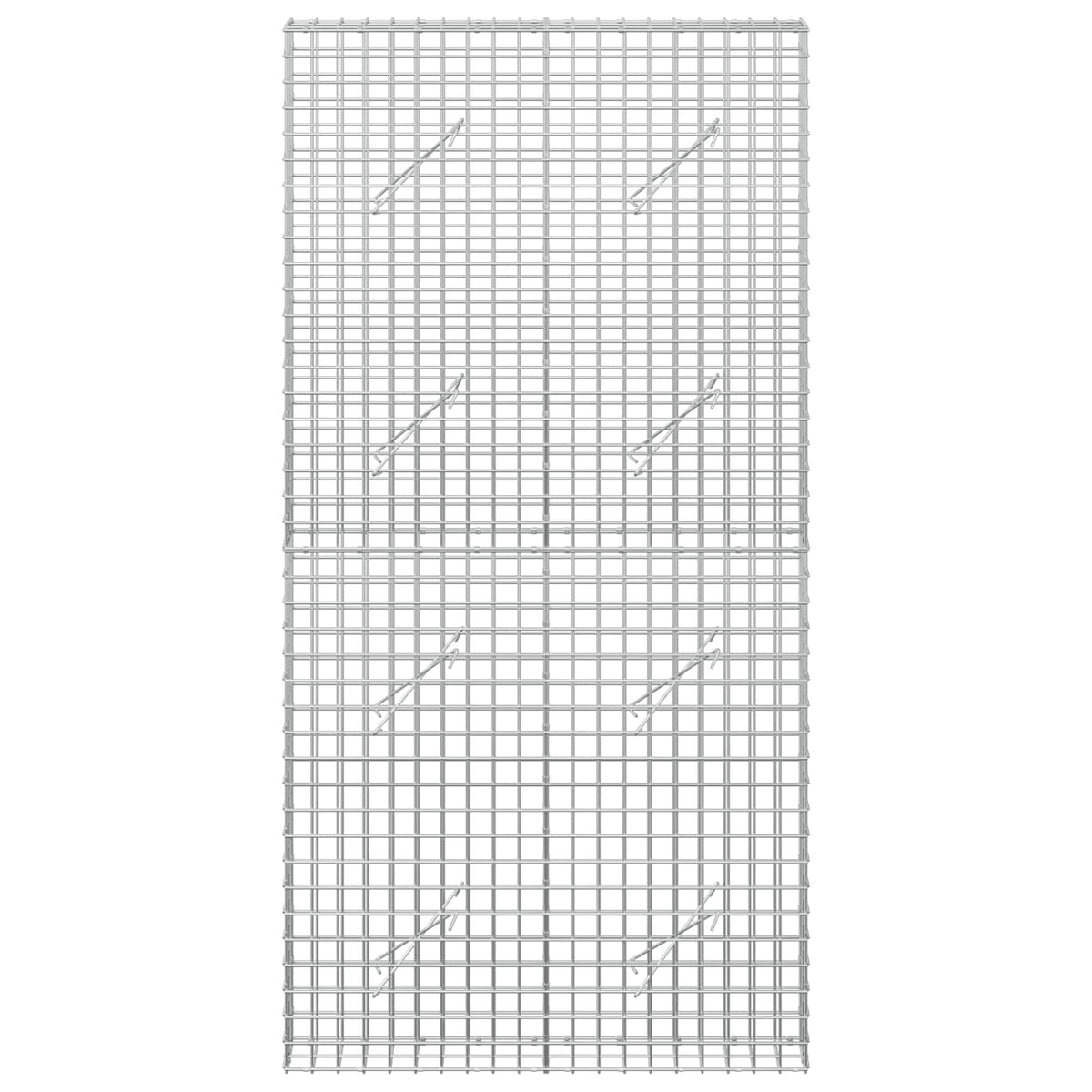 Gabion s žicom debljine 3,5 mm i mrežom 5x5 cm 100x10x200 cm