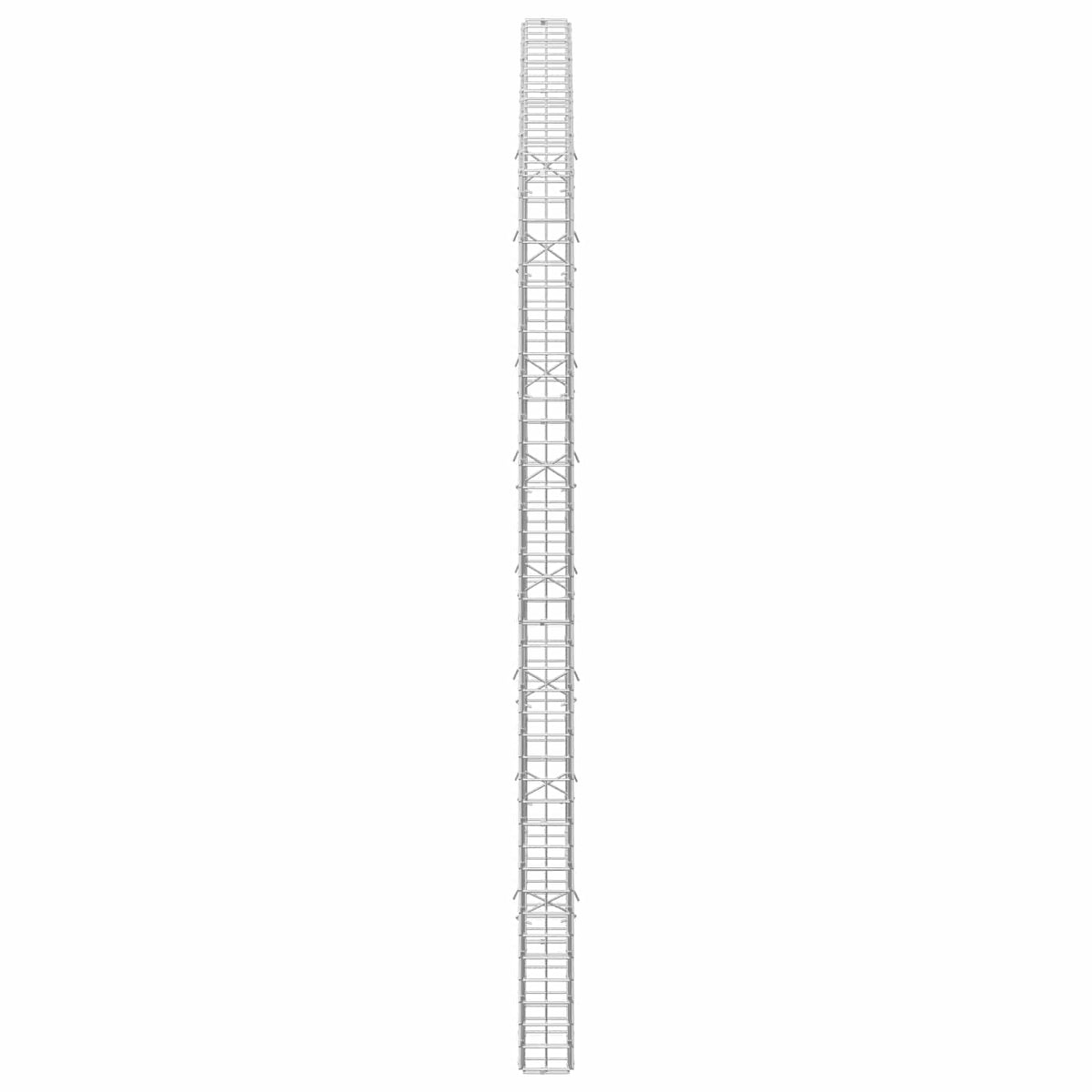 Gabion s žicom debljine 3,5 mm i mrežom 5x5 cm 100x10x200 cm