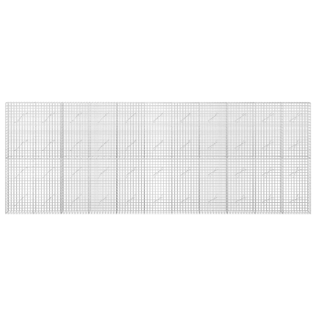 Gabion s žicom debljine 3,5 mm i mrežom 5x5 cm 550x10x200 cm
