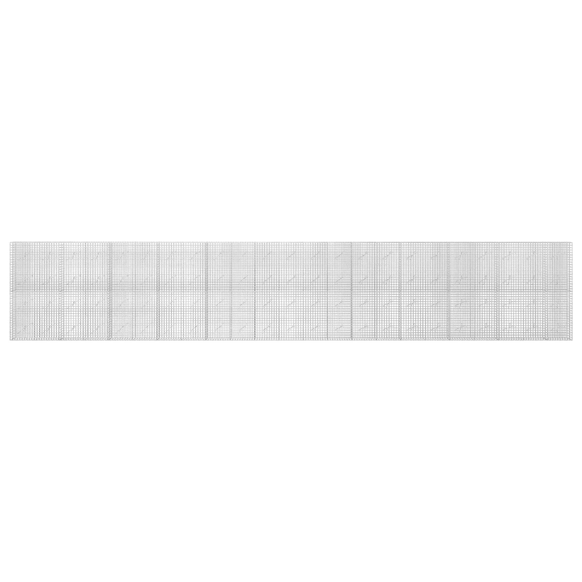 Gabion s žicom debljine 3,5 mm i mrežom 5x5 cm 1150x10x200 cm