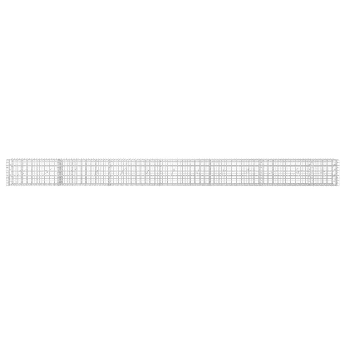 Gabion s žicom debljine 3,5 mm i mrežom 5x5 cm 650x20x50 cm