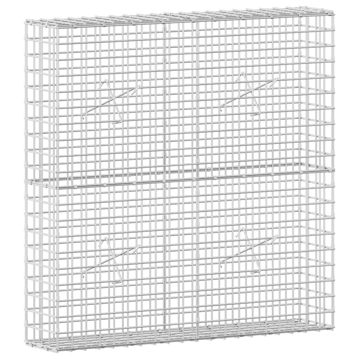 Gabion s žicom debljine 3,5 mm i mrežom 5x5 cm 100x20x100 cm