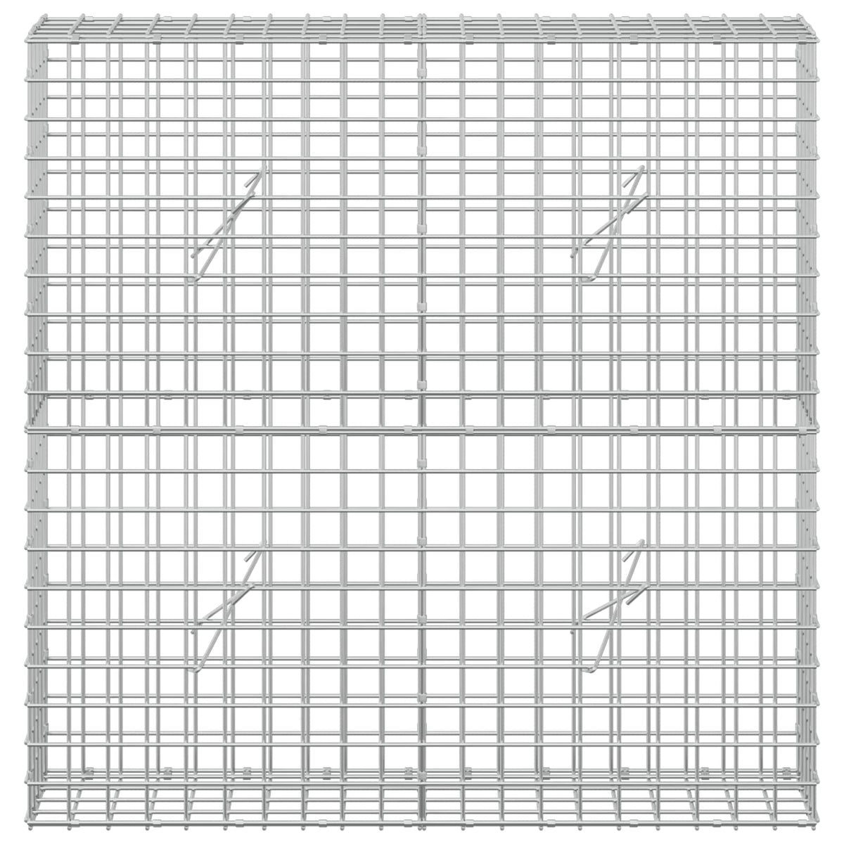 Gabion s žicom debljine 3,5 mm i mrežom 5x5 cm 100x20x100 cm