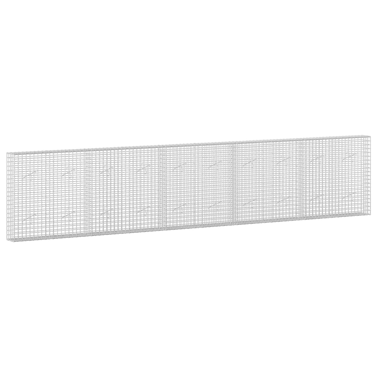 Gabion s žicom debljine 3,5 mm i mrežom 5x5 cm 500x20x100 cm