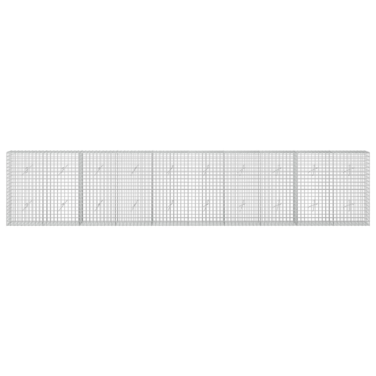 Gabion s žicom debljine 3,5 mm i mrežom 5x5 cm 500x20x100 cm