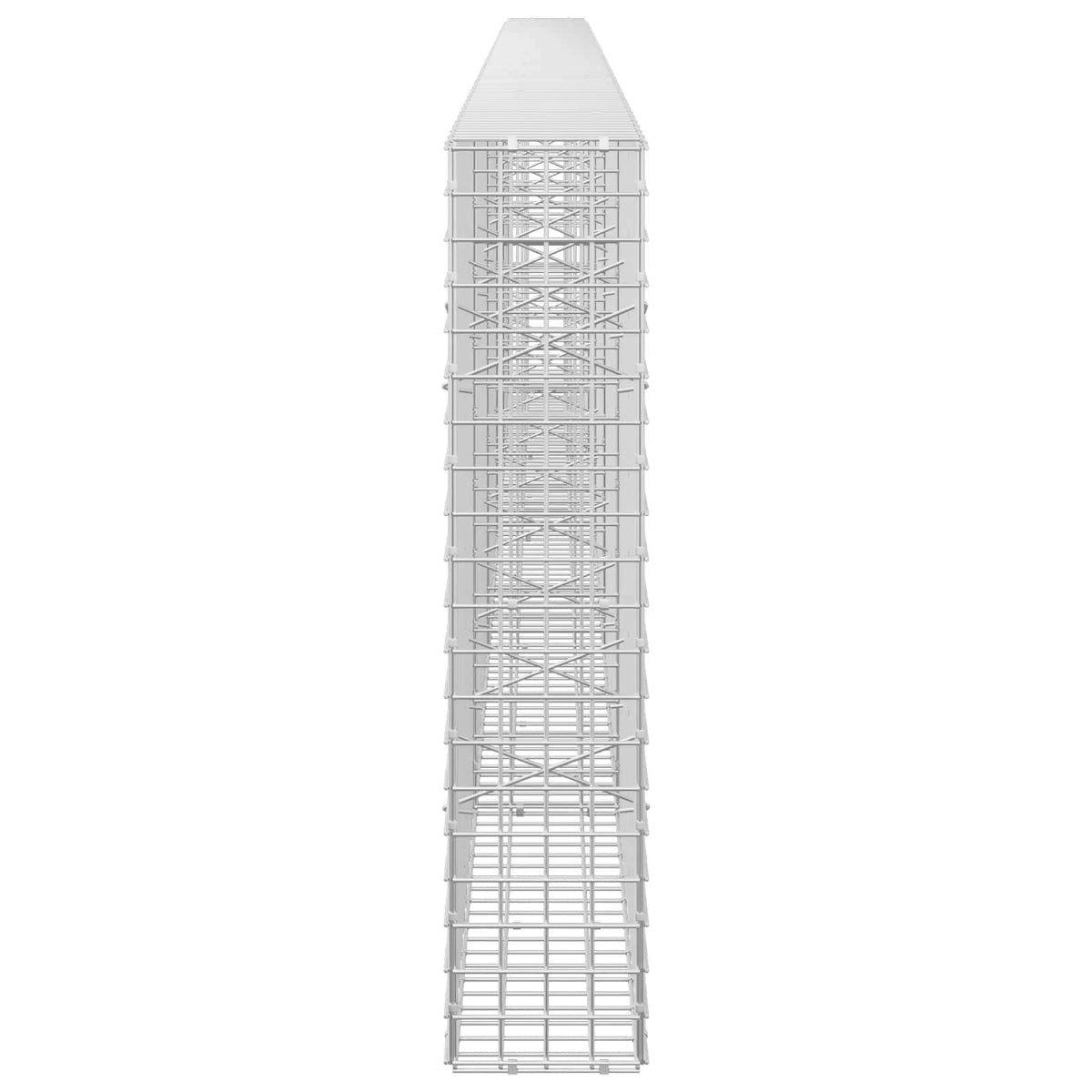 Gabion s žicom debljine 3,5 mm i mrežom 5x5 cm 500x20x100 cm