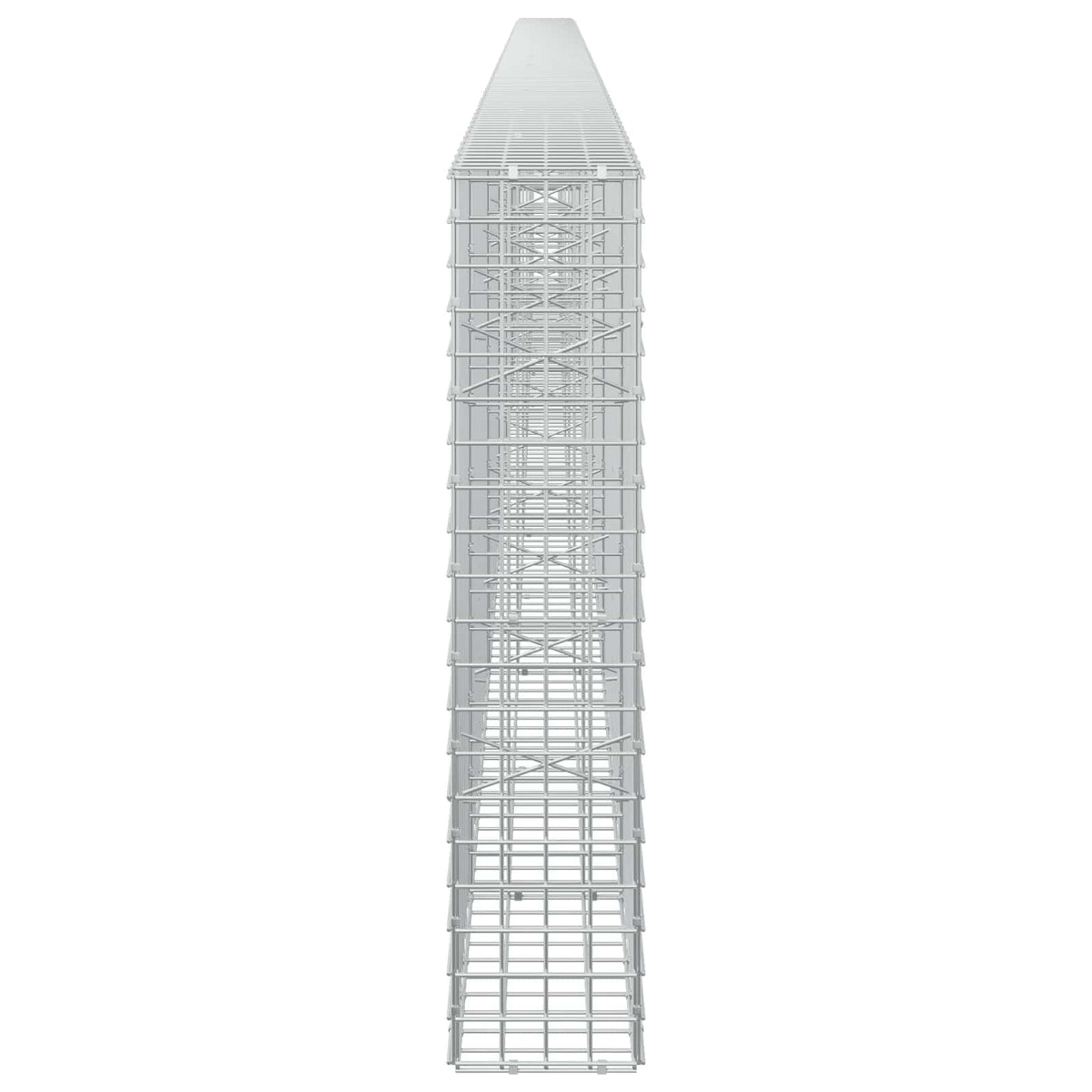 Gabion s žicom debljine 3,5 mm i mrežom 5x5 cm 650x20x100 cm