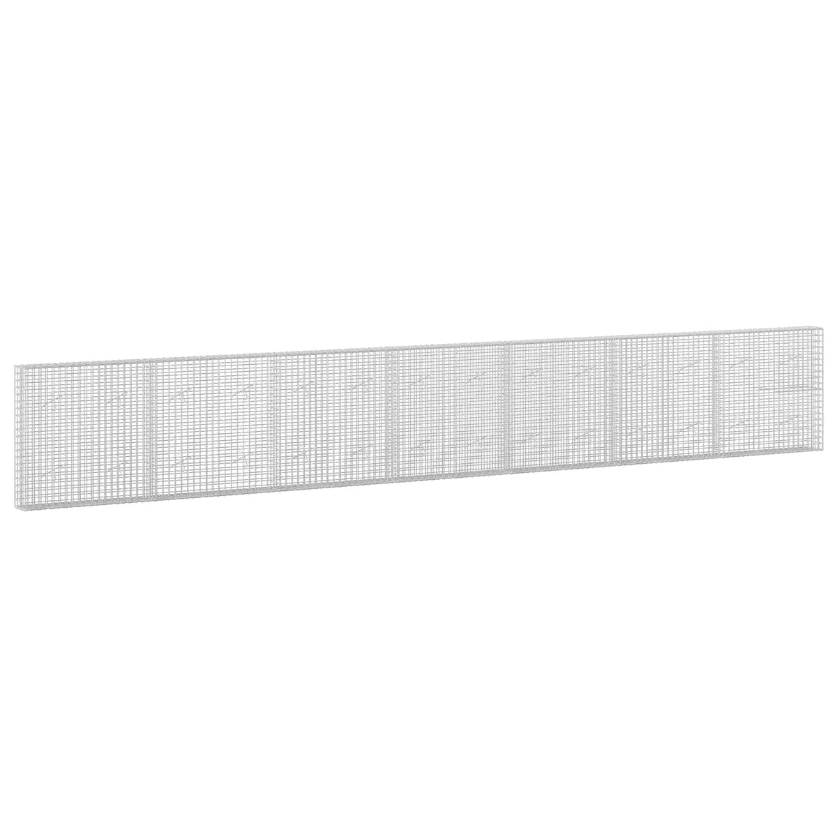 Gabion s žicom debljine 3,5 mm i mrežom 5x5 cm 700x20x100 cm