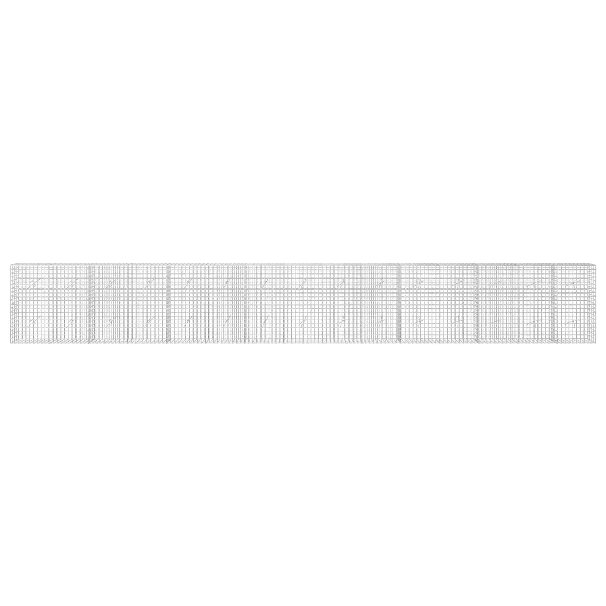 Gabion s žicom debljine 3,5 mm i mrežom 5x5 cm 750x20x100 cm