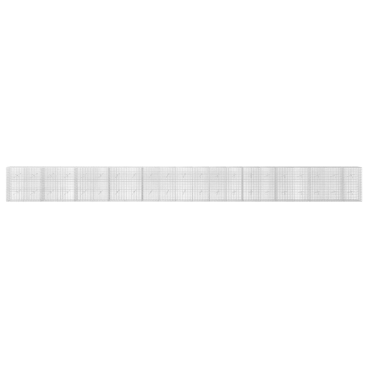 Gabion s žicom debljine 3,5 mm i mrežom 5x5 cm 1050x20x100 cm
