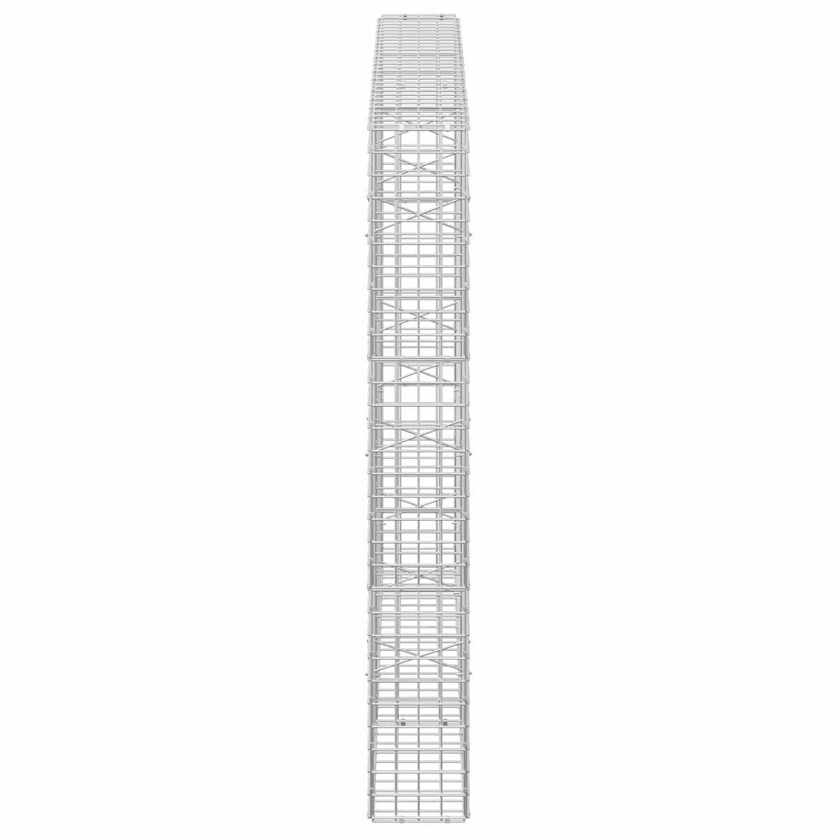 Gabion s žicom debljine 3,5 mm i mrežom 5x5 cm 150x20x150 cm
