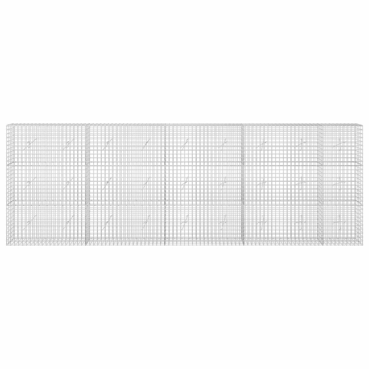 Gabion s žicom debljine 3,5 mm i mrežom 5x5 cm 450x20x150 cm