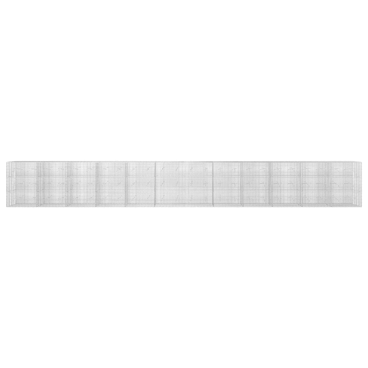 Gabion s žicom debljine 3,5 mm i mrežom 5x5 cm 1200x20x150 cm