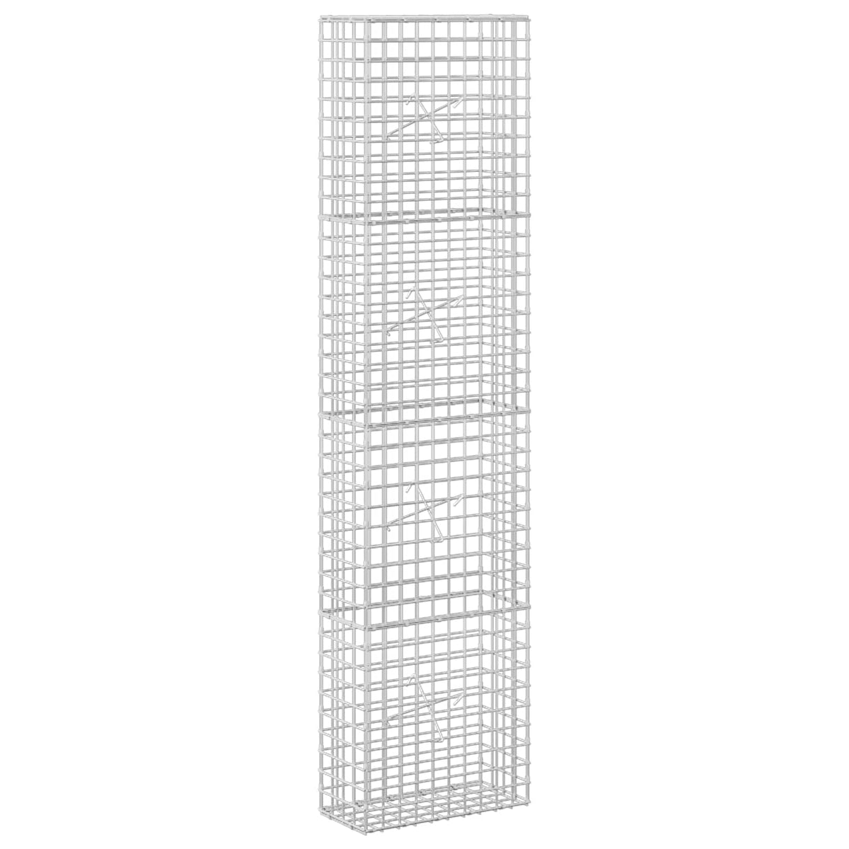 Gabion s žicom debljine 3,5 mm i mrežom 5x5 cm 50x20x200 cm