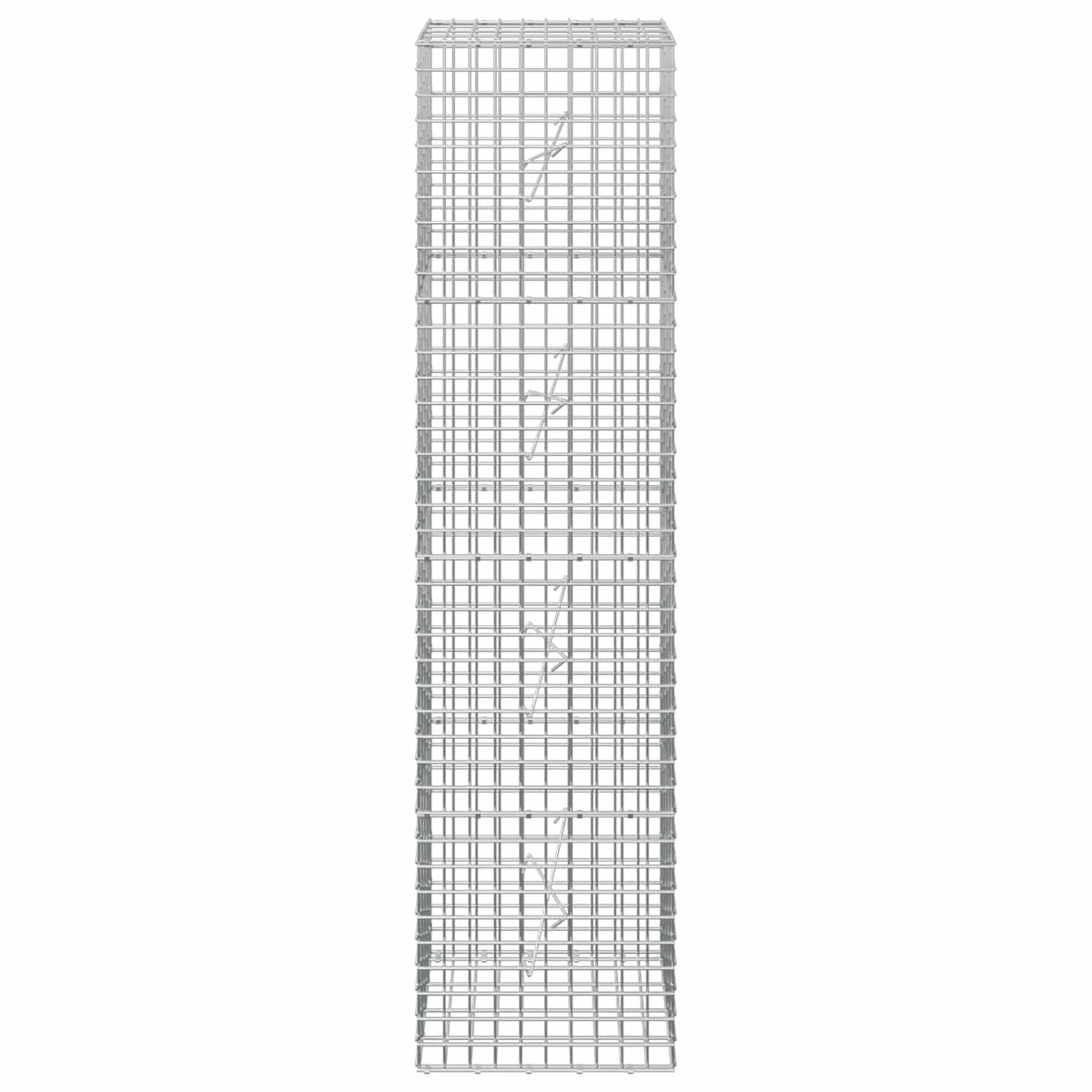 Gabion s žicom debljine 3,5 mm i mrežom 5x5 cm 50x20x200 cm