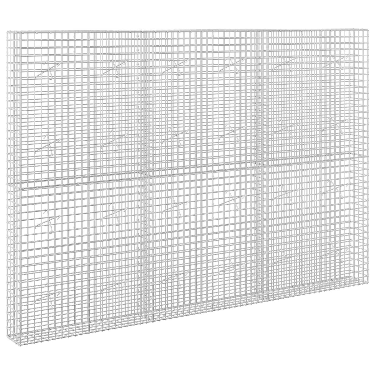 Gabion s žicom debljine 3,5 mm i mrežom 5x5 cm 300x20x200 cm